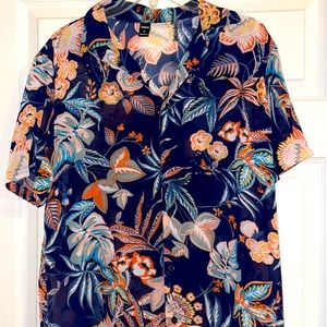 Men’s SHEIN Hawaiian Button up top - size small